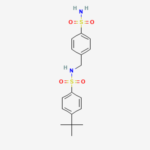 molecular formula C17H22N2O4S2 B3743122 N-[4-(aminosulfonyl)benzyl]-4-tert-butylbenzenesulfonamide 
