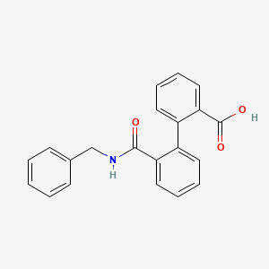 molecular formula C21H17NO3 B3743136 2'-[(benzylamino)carbonyl]-2-biphenylcarboxylic acid 
