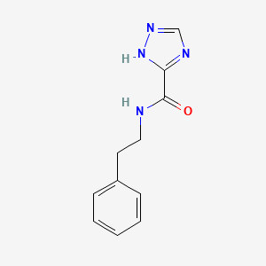 molecular formula C11H12N4O B3743165 N-(2-phenylethyl)-1H-1,2,4-triazole-3-carboxamide 