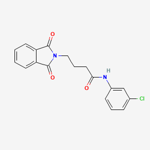molecular formula C18H15ClN2O3 B3743176 N-(3-chlorophenyl)-4-(1,3-dioxo-1,3-dihydro-2H-isoindol-2-yl)butanamide 