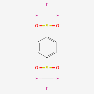 molecular formula C8H4F6O4S2 B3743183 1,4-bis[(trifluoromethyl)sulfonyl]benzene 