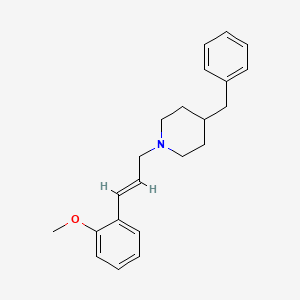 molecular formula C22H27NO B3743198 4-benzyl-1-[3-(2-methoxyphenyl)-2-propen-1-yl]piperidine 