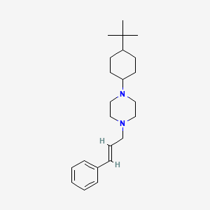 molecular formula C23H36N2 B3743220 1-(4-tert-butylcyclohexyl)-4-(3-phenyl-2-propen-1-yl)piperazine 