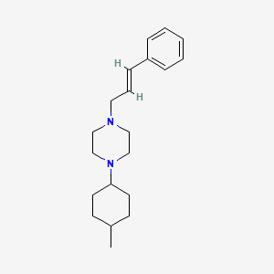 molecular formula C20H30N2 B3743236 1-(4-methylcyclohexyl)-4-(3-phenyl-2-propen-1-yl)piperazine 