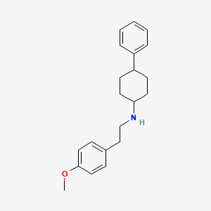 molecular formula C21H27NO B3743277 N-[2-(4-methoxyphenyl)ethyl]-4-phenylcyclohexanamine 