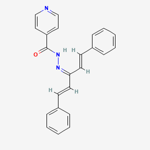 molecular formula C23H19N3O B3743307 N'-[3-phenyl-1-(2-phenylvinyl)-2-propen-1-ylidene]isonicotinohydrazide 