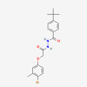 molecular formula C20H23BrN2O3 B3743309 N'-[(4-bromo-3-methylphenoxy)acetyl]-4-tert-butylbenzohydrazide 