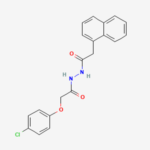 molecular formula C20H17ClN2O3 B3743314 2-(4-chlorophenoxy)-N'-(1-naphthylacetyl)acetohydrazide 