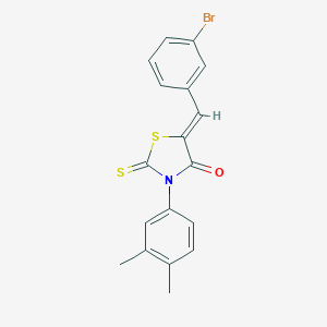 (5Z)-5-(3-bromobenzylidene)-3-(3,4-dimethylphenyl)-2-thioxo-1,3-thiazolidin-4-one