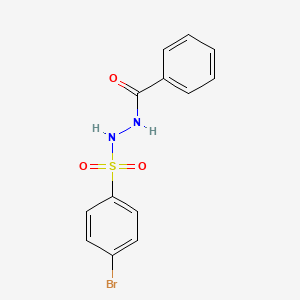 molecular formula C13H11BrN2O3S B3743324 N'-[(4-bromophenyl)sulfonyl]benzohydrazide 