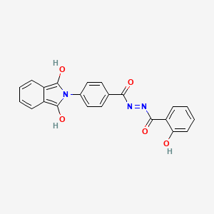 molecular formula C22H15N3O5 B3743355 N'-[4-(1,3-dioxo-1,3-dihydro-2H-isoindol-2-yl)benzoyl]-2-hydroxybenzohydrazide 