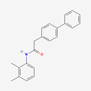 molecular formula C22H21NO B3743362 2-(4-biphenylyl)-N-(2,3-dimethylphenyl)acetamide 