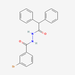 molecular formula C21H17BrN2O2 B3743364 3-bromo-N'-(diphenylacetyl)benzohydrazide 