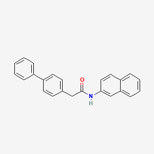 molecular formula C24H19NO B3743365 2-(4-biphenylyl)-N-2-naphthylacetamide 
