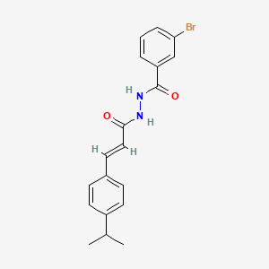 molecular formula C19H19BrN2O2 B3743380 3-bromo-N'-[3-(4-isopropylphenyl)acryloyl]benzohydrazide 