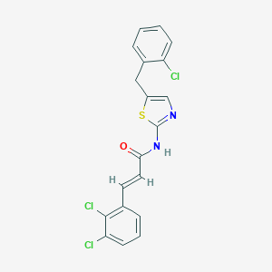 molecular formula C19H13Cl3N2OS B374339 N-[5-(2-chlorobenzyl)-1,3-thiazol-2-yl]-3-(2,3-dichlorophenyl)acrylamide 