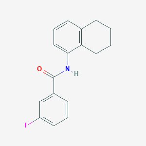 molecular formula C17H16INO B3743397 3-iodo-N-(5,6,7,8-tetrahydro-1-naphthalenyl)benzamide 