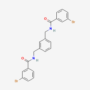 molecular formula C22H18Br2N2O2 B3743400 N,N'-[1,3-phenylenebis(methylene)]bis(3-bromobenzamide) 