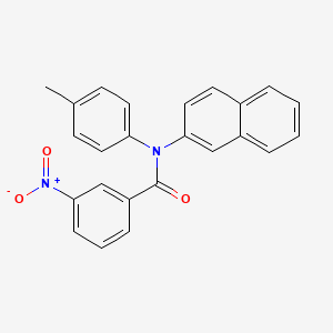N-(4-methylphenyl)-N-2-naphthyl-3-nitrobenzamide