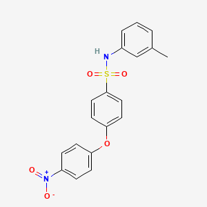 N-(3-methylphenyl)-4-(4-nitrophenoxy)benzenesulfonamide