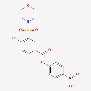 4-nitrophenyl 4-bromo-3-(4-morpholinylsulfonyl)benzoate