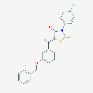 5-[3-(Benzyloxy)benzylidene]-3-(4-chlorophenyl)-2-thioxo-1,3-thiazolidin-4-one