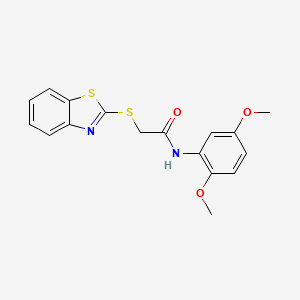 molecular formula C17H16N2O3S2 B3743510 2-(1,3-benzothiazol-2-ylthio)-N-(2,5-dimethoxyphenyl)acetamide 