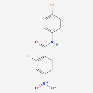 molecular formula C13H8BrClN2O3 B3743528 N-(4-bromophenyl)-2-chloro-4-nitrobenzamide 