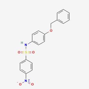 molecular formula C19H16N2O5S B3743566 N-[4-(benzyloxy)phenyl]-4-nitrobenzenesulfonamide 