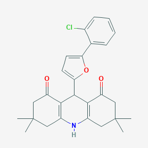 9-[5-(2-chlorophenyl)-2-furyl]-3,3,6,6-tetramethyl-3,4,6,7,9,10-hexahydro-1,8(2H,5H)-acridinedione