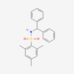 molecular formula C22H23NO2S B3743594 N-(diphenylmethyl)-2,4,6-trimethylbenzenesulfonamide CAS No. 349403-83-4