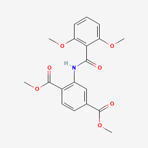 molecular formula C19H19NO7 B3743597 dimethyl 2-[(2,6-dimethoxybenzoyl)amino]terephthalate CAS No. 5351-46-2