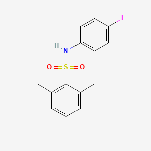 molecular formula C15H16INO2S B3743598 N-(4-iodophenyl)-2,4,6-trimethylbenzenesulfonamide 