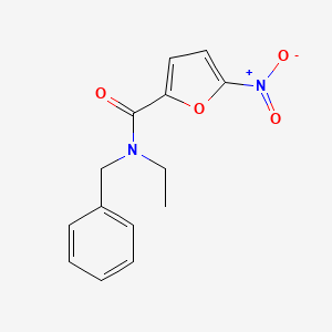 molecular formula C14H14N2O4 B3743610 N-benzyl-N-ethyl-5-nitro-2-furamide 