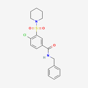 N-benzyl-4-chloro-3-(1-piperidinylsulfonyl)benzamide