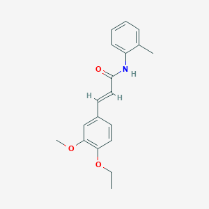 molecular formula C19H21NO3 B374364 (2E)-3-(4-ethoxy-3-methoxyphenyl)-N-(2-methylphenyl)prop-2-enamide CAS No. 302807-72-3