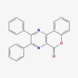 molecular formula C23H14N2O2 B3743653 2,3-diphenyl-5H-chromeno[3,4-b]pyrazin-5-one 