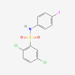 molecular formula C12H8Cl2INO2S B3743669 2,5-dichloro-N-(4-iodophenyl)benzenesulfonamide 