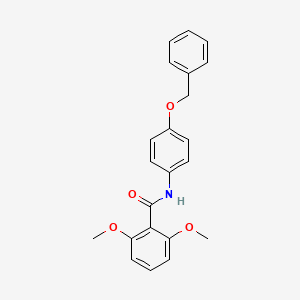 molecular formula C22H21NO4 B3743683 N-[4-(benzyloxy)phenyl]-2,6-dimethoxybenzamide 