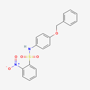 molecular formula C19H16N2O5S B3743695 N-[4-(benzyloxy)phenyl]-2-nitrobenzenesulfonamide 