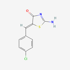 molecular formula C10H7ClN2OS B3743709 5-(4-chlorobenzylidene)-2-imino-1,3-thiazolidin-4-one CAS No. 1198097-98-1