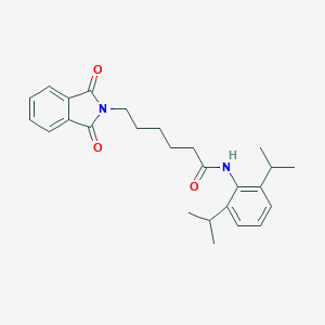 molecular formula C26H32N2O3 B374373 N-(2,6-diisopropylphenyl)-6-(1,3-dioxoisoindolin-2-yl)hexanamide 