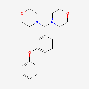 molecular formula C21H26N2O3 B3743743 4,4'-[(3-phenoxyphenyl)methylene]dimorpholine 