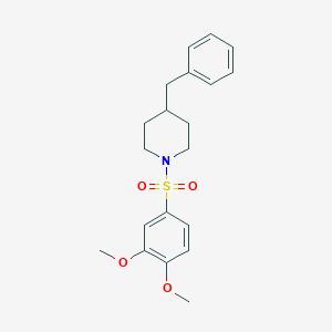 molecular formula C20H25NO4S B374378 4-Benzyl-1-[(3,4-dimethoxyphenyl)sulfonyl]piperidine 