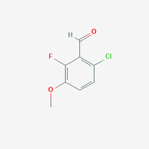 molecular formula C8H6ClFO2 B037438 6-氯-2-氟-3-甲氧基苯甲醛 CAS No. 112641-64-2