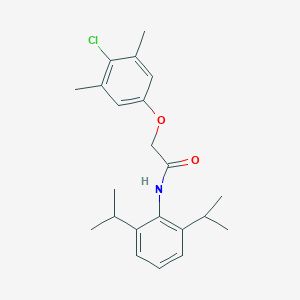 molecular formula C22H28ClNO2 B374381 2-(4-chloro-3,5-dimethylphenoxy)-N-(2,6-diisopropylphenyl)acetamide 