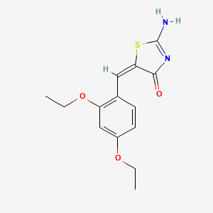 molecular formula C14H16N2O3S B3743822 5-(2,4-diethoxybenzylidene)-2-imino-1,3-thiazolidin-4-one 