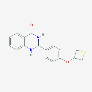 molecular formula C17H16N2O2S B374383 2-[4-(3-thietanyloxy)phenyl]-2,3-dihydro-4(1H)-quinazolinone 