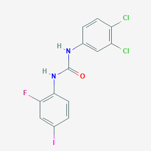 molecular formula C13H8Cl2FIN2O B3743901 N-(3,4-dichlorophenyl)-N'-(2-fluoro-4-iodophenyl)urea 