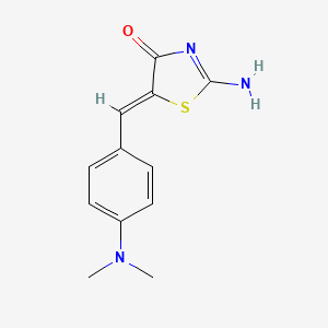 molecular formula C12H13N3OS B3743910 5-[4-(dimethylamino)benzylidene]-2-imino-1,3-thiazolidin-4-one 